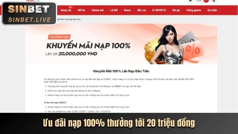 Thưởng chào mừng 8kbet888